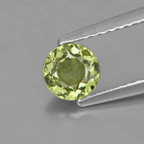 Granato demantoide naturale verde da 0,63 ct, taglio rotondo, VS-SI