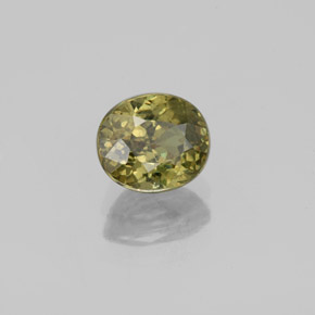 Granato demantoide naturale giallo da 1,36 ct, taglio ovale, VS-SI