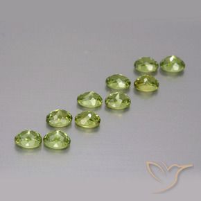 Gemme di Granato demantoide Verde medio naturale da 2.54 ct, Ovale, VS