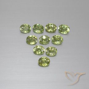 Gemme di Granato demantoide Verde caldo naturale da 2.05 ct, Ovale, VS