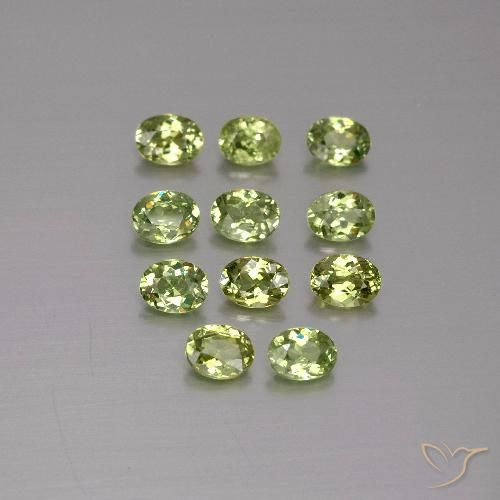 1.83ctw Naturale Verde oliva Granato demantoide, Ovale, VS