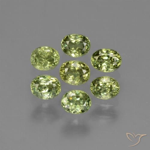1.61ctw Naturale Verde foresta Granato demantoide, Ovale, VS