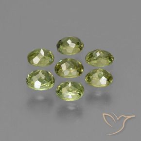 Gemme di Granato demantoide Verde foresta naturale da 1.61 ct, Ovale, VS