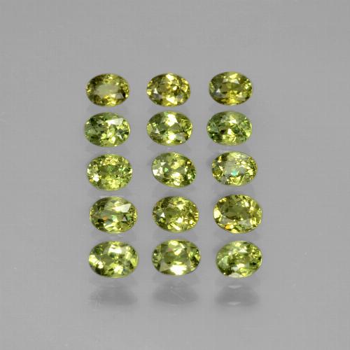 Gemme di Granato demantoide Verde caldo naturale da 3.34 ct, Taglio ovale, VS