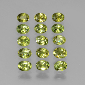Gemme di Granato demantoide Verde caldo naturale da 3.34 ct, Taglio ovale, VS