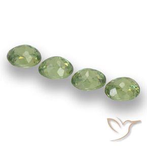 Gemme di Granato demantoide Verde caldo naturale da 1.78 ct, Ovale, VS