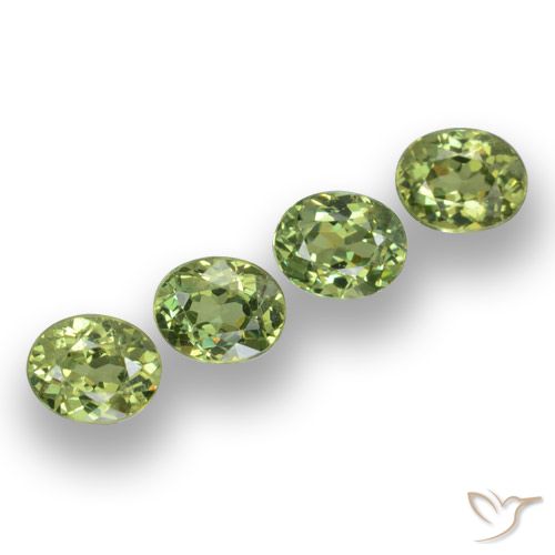 1.47ctw Naturale Verde foresta Granato demantoide, Ovale, VS