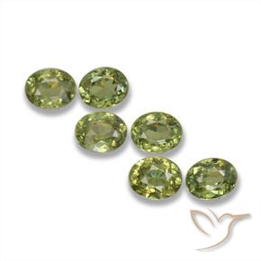 Gemme di Granato demantoide Verde medio naturale da 1.88 ct, Ovale, VS