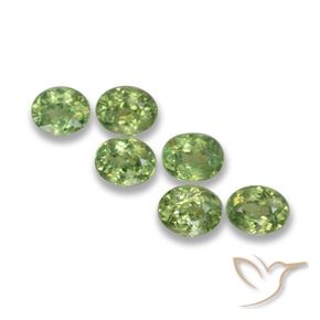 Gemme di Granato demantoide Verde foresta naturale da 1.91 ct, Ovale, VS
