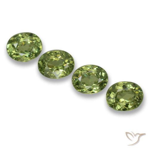 1.27ctw Naturale Verde foresta Granato demantoide, Ovale, VS