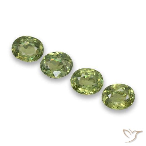1.80ctw Naturale Verde medio Granato demantoide, Ovale, VS
