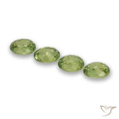 Gemme di Granato demantoide Verde medio naturale da 1.80 ct, Ovale, VS