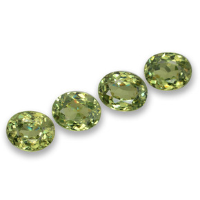 Granato demantoide naturale verde da 1,66 ct, taglio ovale, VS