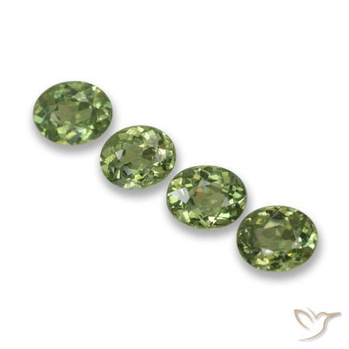 1.44ctw Naturale Verde foresta Granato demantoide, Ovale, VS