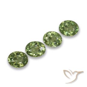 Gemme di Granato demantoide Verde foresta naturale da 1.44 ct, Ovale, VS