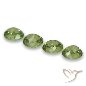 Gemme di Granato demantoide Verde caldo naturale da 1.86 ct, Ovale, VS