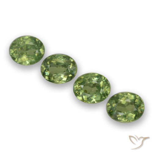 1.65ctw Naturale Verde caldo Granato demantoide, Ovale, VS