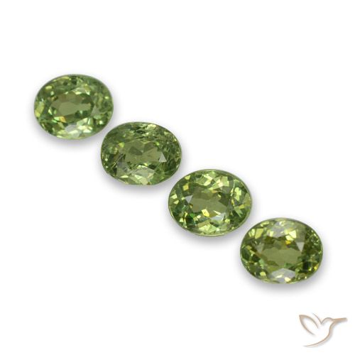 1.48ctw Naturale Verde caldo Granato demantoide, Ovale, VS