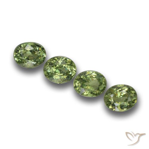 1.39ctw Naturale Verde caldo Granato demantoide, Ovale, VS