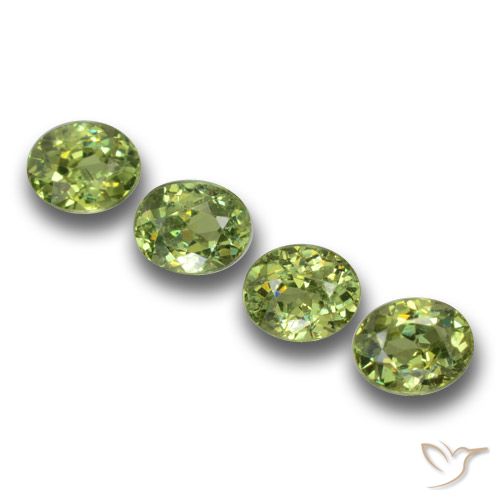 1.33ctw Naturale Verde foresta chiaro Granato demantoide, Ovale, VS