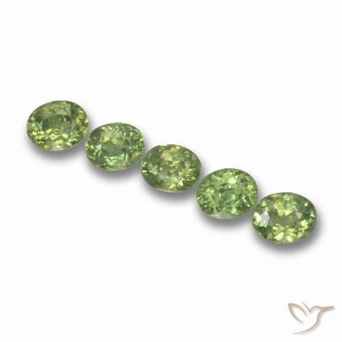 1.77ctw Naturale Verde caldo Granato demantoide, Ovale, VS