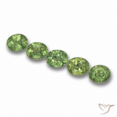 1.85ctw Naturale Verde medio Granato demantoide, Ovale, VS