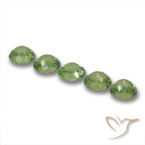 Gemme di Granato demantoide Verde medio naturale da 1.85 ct, Ovale, VS