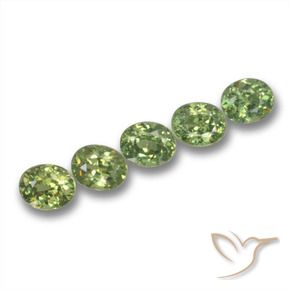 Gemme di Granato demantoide Verde caldo naturale da 1.82 ct, Ovale, VS