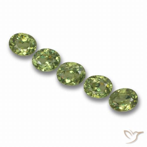 1.96ctw Naturale Verde caldo Granato demantoide, Ovale, VS