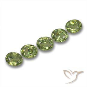 Gemme di Granato demantoide Verde caldo naturale da 1.96 ct, Ovale, VS