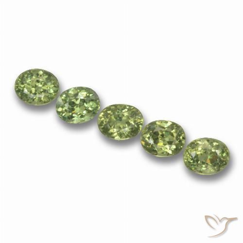 1.89ctw Naturale Verde foresta chiaro Granato demantoide, Ovale, VS