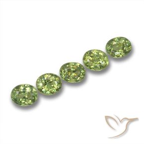Gemme di Granato demantoide Verde foresta naturale da 1.86 ct, Ovale, VS