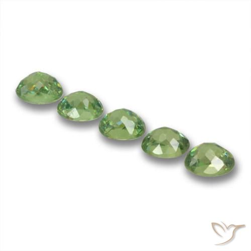 Gemme di Granato demantoide Verde caldo naturale da 1.84 ct, Ovale, VS