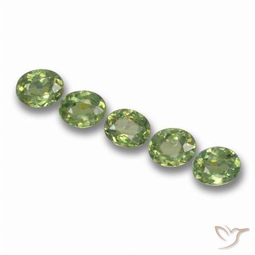 1.35ctw Naturale Verde foresta Granato demantoide, Ovale, VS