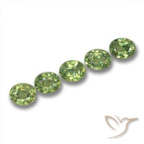 Gemme di Granato demantoide Verde foresta naturale da 1.89 ct, Ovale, VS