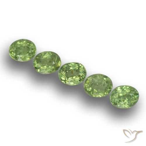 1.73ctw Naturale Verde foresta Granato demantoide, Ovale, VS