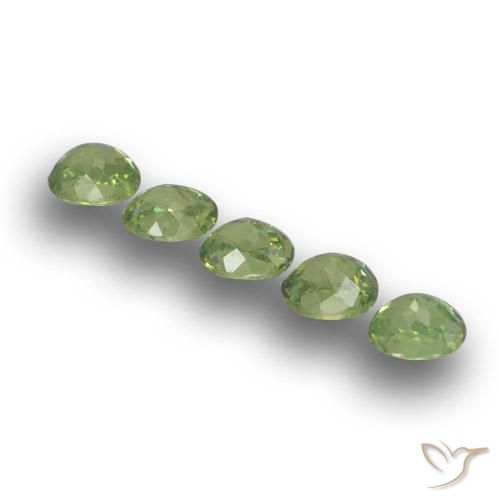 Gemme di Granato demantoide Verde foresta naturale da 1.73 ct, Ovale, VS