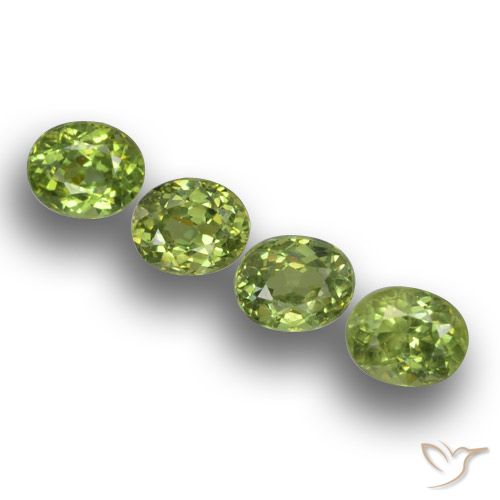 1.53ctw Naturale Verde foresta Granato demantoide, Ovale, VS