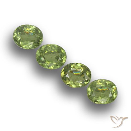 1.51ctw Naturale Verde foresta Granato demantoide, Ovale, VS