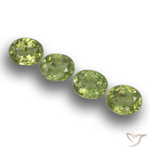 1.46ctw Naturale Verde medio Granato demantoide, Ovale, VS