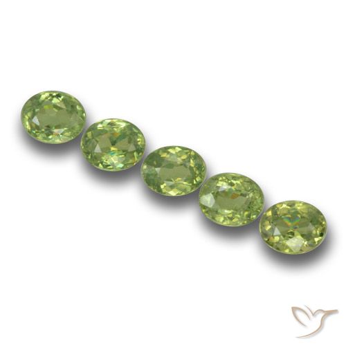 1.76ctw Naturale Verde medio Granato demantoide, Ovale, VS