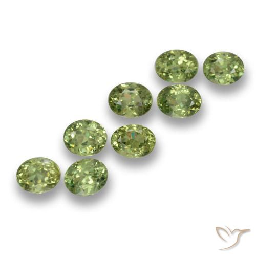 2.60ctw Naturale Verde caldo Granato demantoide, Ovale, VS