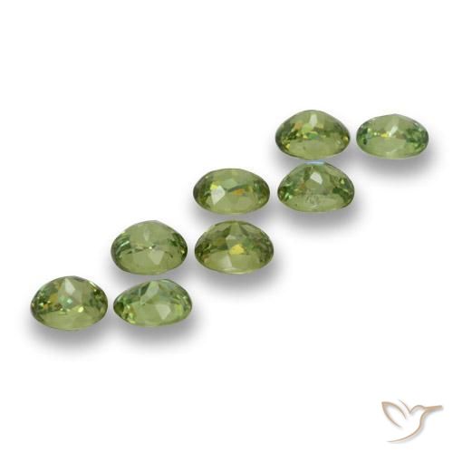 Gemme di Granato demantoide Verde caldo naturale da 2.60 ct, Ovale, VS