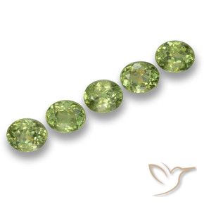 Gemme di Granato demantoide Verde medio naturale da 2.02 ct, Ovale, VS