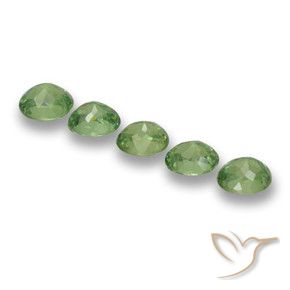 Gemme di Granato demantoide Verde foresta naturale da 1.73 ct, Ovale, VS