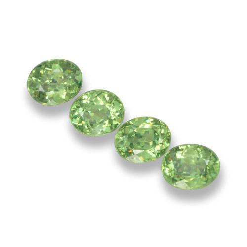 Granato demantoide naturale verde da 1,57 ct, taglio ovale, VS