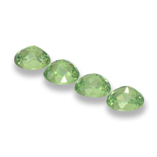 Granato demantoide naturale verde da 1,57 ct, taglio ovale, VS