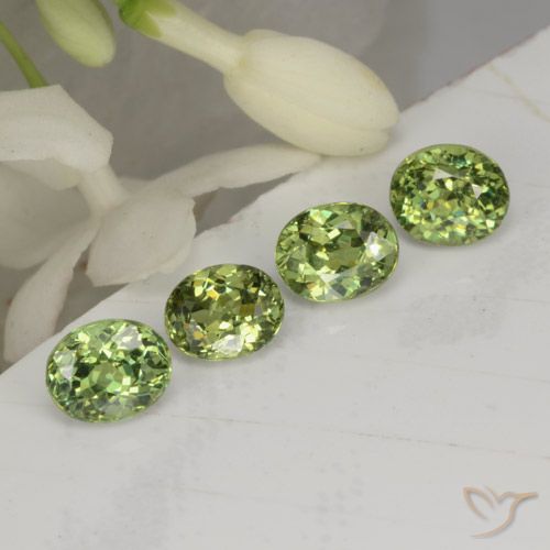 1.67ctw Naturale Verde foresta Granato demantoide, Ovale, VVS-VS