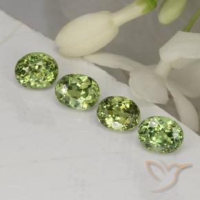 Gemme di Granato demantoide Verde foresta naturale da 1.67 ct, Ovale, VVS-VS