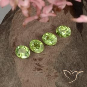 Gemme di Granato demantoide Verde lime naturale da 1.42 ct, Ovale, VS